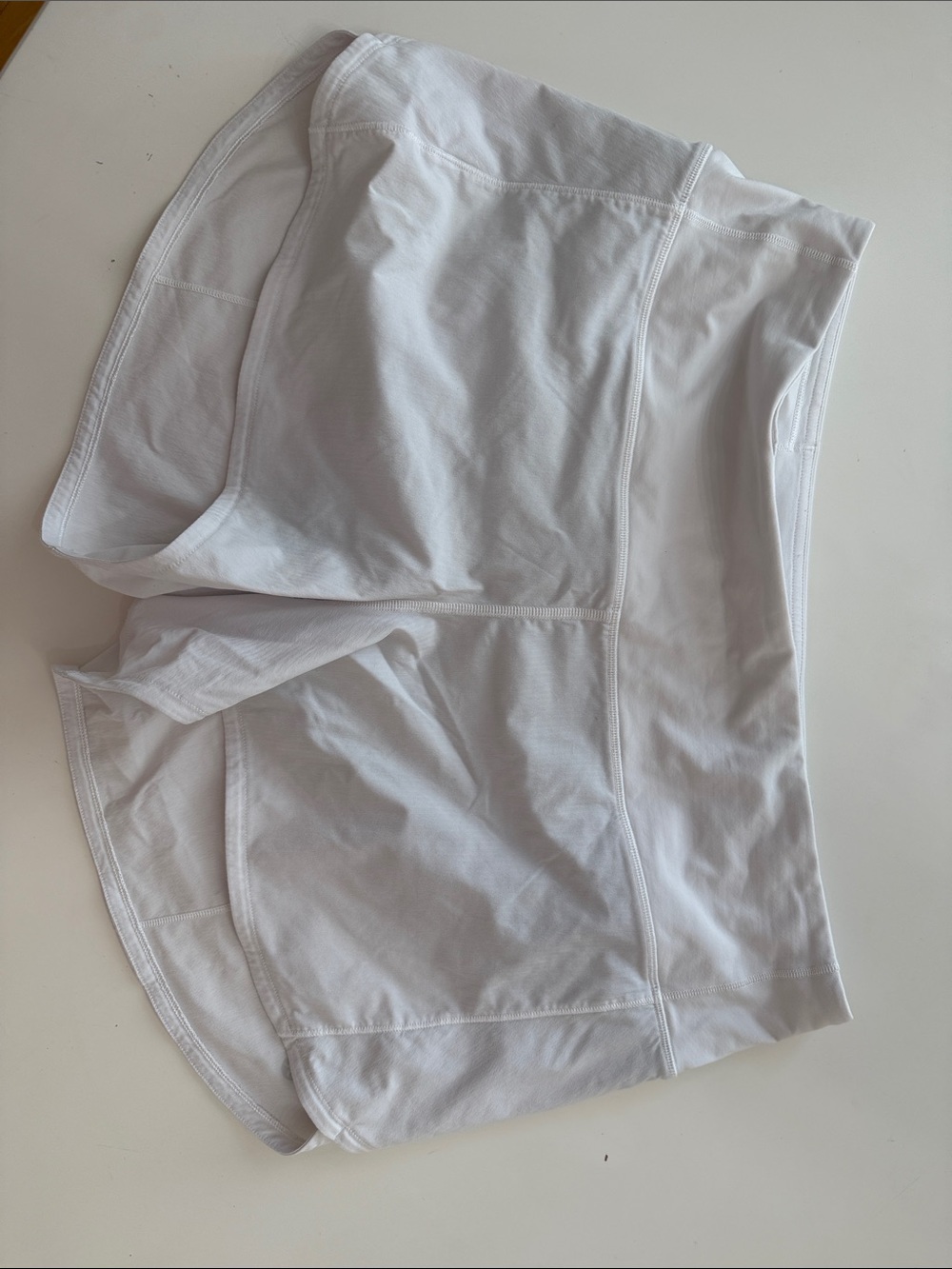 lululemon athletica White Athletic speed up HR shorts size 12